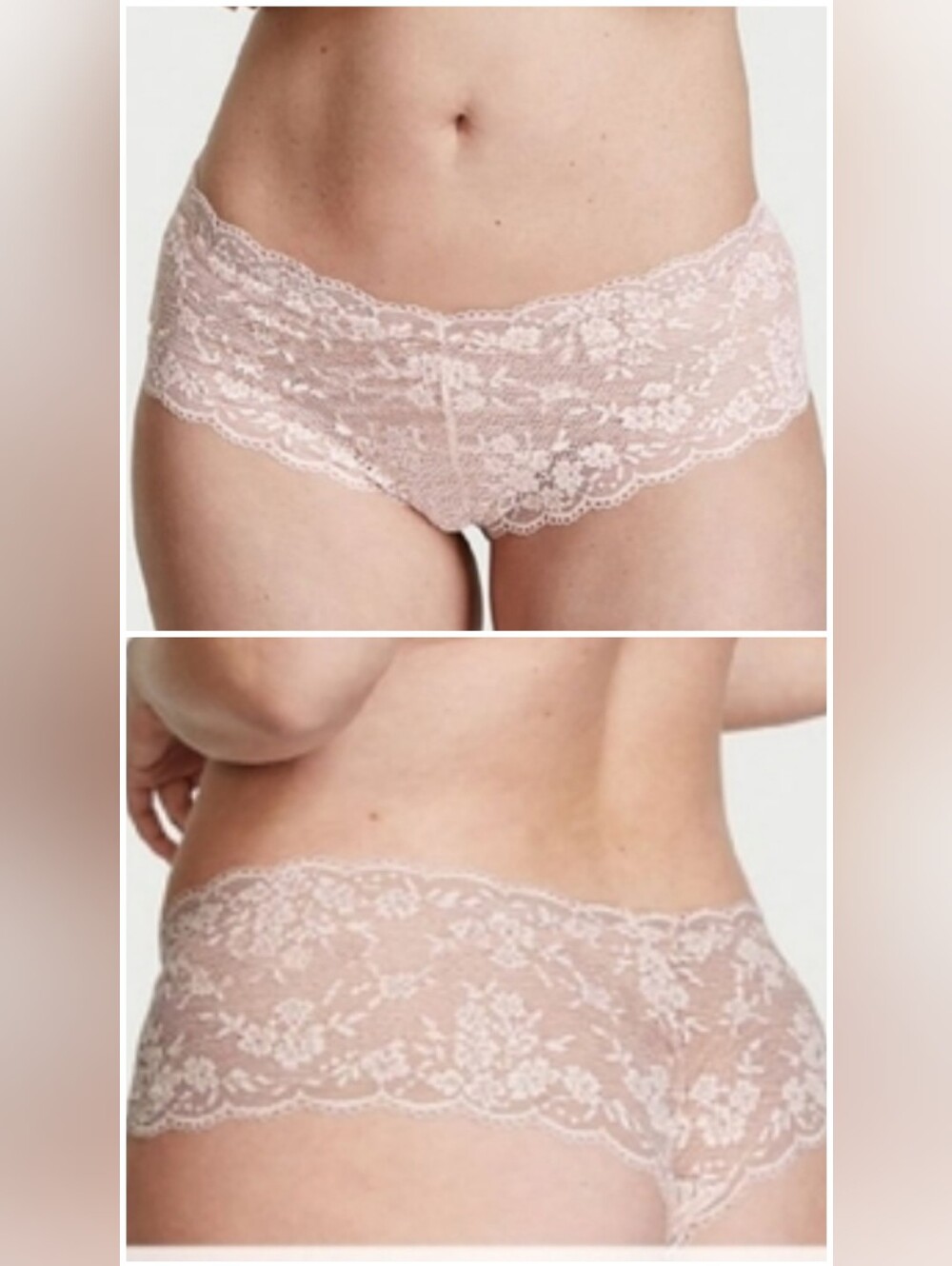 Victoria's secret very sexy love cloud lace shortie panty PINK FIZZ XLARGE
